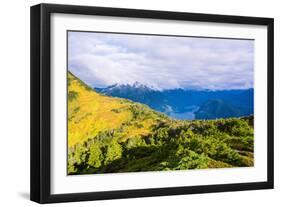 View from the summit of Mt. Verstovia, Sitka, Alaska, USA-Mark A Johnson-Framed Photographic Print