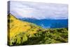 View from the summit of Mt. Verstovia, Sitka, Alaska, USA-Mark A Johnson-Stretched Canvas