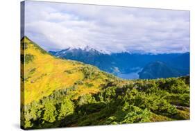 View from the summit of Mt. Verstovia, Sitka, Alaska, USA-Mark A Johnson-Stretched Canvas