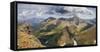 View from the summit of Pollock Mountain, Glacier NP, Montana, USA-Chuck Haney-Framed Stretched Canvas