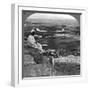 View from the Summit of the Great Pyramid, Giza, Egypt, 1905-Underwood & Underwood-Framed Photographic Print