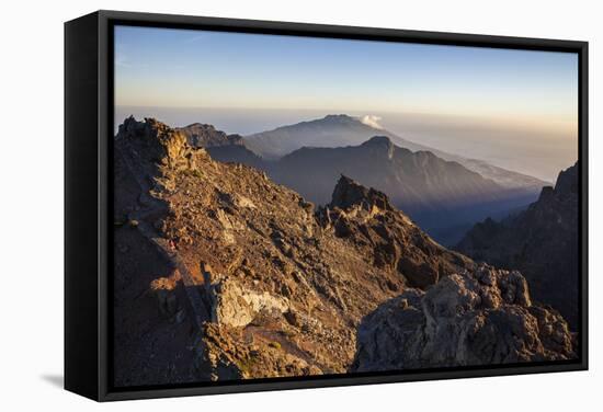 View from the Summit Roque De Los Muchachos, Caldera De Taburiente Mountains-Gerhard Wild-Framed Stretched Canvas