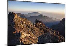 View from the Summit Roque De Los Muchachos, Caldera De Taburiente Mountains-Gerhard Wild-Mounted Photographic Print