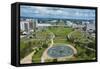 View from the Television Tower over Brasilia, Brazil, South America-Michael Runkel-Framed Stretched Canvas