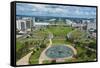 View from the Television Tower over Brasilia, Brazil, South America-Michael Runkel-Framed Stretched Canvas