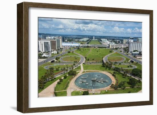 View from the Television Tower over Brasilia, Brazil, South America-Michael Runkel-Framed Photographic Print