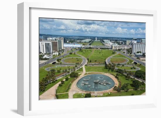 View from the Television Tower over Brasilia, Brazil, South America-Michael Runkel-Framed Photographic Print