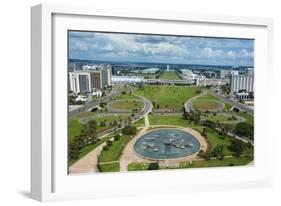 View from the Television Tower over Brasilia, Brazil, South America-Michael Runkel-Framed Photographic Print