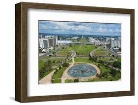 View from the Television Tower over Brasilia, Brazil, South America-Michael Runkel-Framed Photographic Print