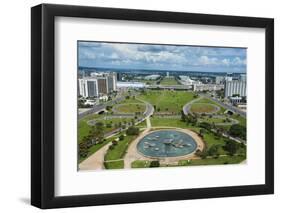 View from the Television Tower over Brasilia, Brazil, South America-Michael Runkel-Framed Premium Photographic Print