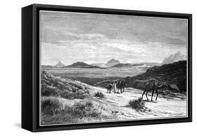 View from the Tellat Pass, Tunisia, C1890-Eugene-Alexis Giradet-Framed Stretched Canvas