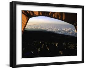 View from the Tent, Kilimanjaro-Michael Brown-Framed Photographic Print