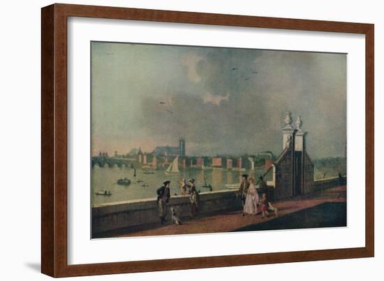 'View from the Terrace of Old Somerset House', c1770-Paul Sandby-Framed Giclee Print