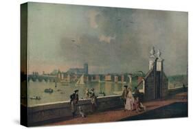 'View from the Terrace of Old Somerset House', c1770-Paul Sandby-Stretched Canvas