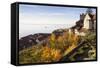 View from the Terrace of the New Castle to the Old Castle and Lake Constance-Markus Lange-Framed Stretched Canvas