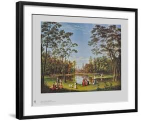 View from the Tiergarten in Berlin-Johann Heinrich Stuermer-Framed Collectable Print