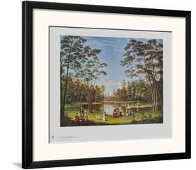 View from the Tiergarten in Berlin-Johann Heinrich Stuermer-Framed Art Print