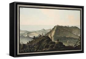 View from the Top of Monte Gauro or Barbaro into its Crater-Pietro Fabris-Framed Stretched Canvas