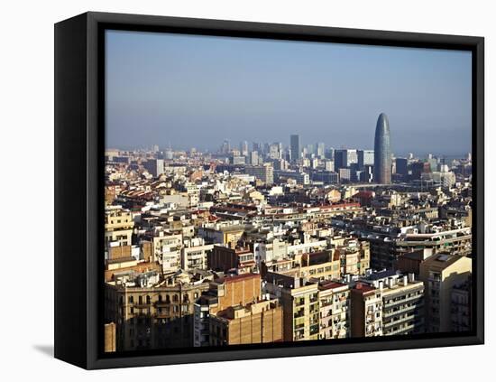 View From the Top of the Sagrada Familia, Barcelona, Catalonia, Spain, Europe-Mark Mawson-Framed Stretched Canvas