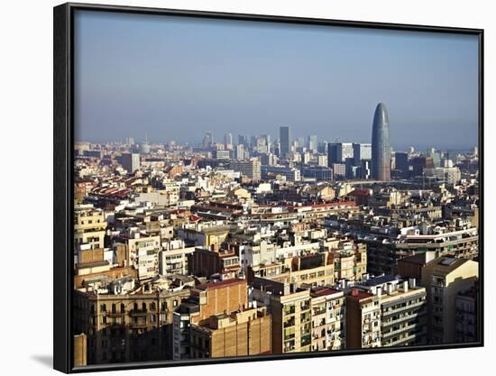 View From the Top of the Sagrada Familia, Barcelona, Catalonia, Spain, Europe-Mark Mawson-Framed Photographic Print