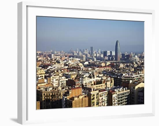 View From the Top of the Sagrada Familia, Barcelona, Catalonia, Spain, Europe-Mark Mawson-Framed Photographic Print