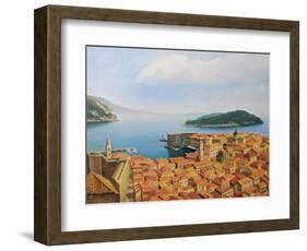 View From The Top Of The World-kirilstanchev-Framed Art Print