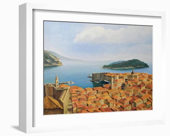 View From The Top Of The World-kirilstanchev-Framed Art Print