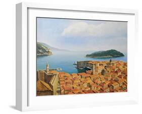 View From The Top Of The World-kirilstanchev-Framed Art Print