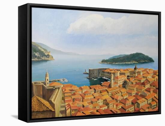 View From The Top Of The World-kirilstanchev-Framed Stretched Canvas