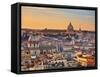 View from the Top of Vittoriano, Rome, Lazio, Italy, Europe-Francesco Iacobelli-Framed Stretched Canvas