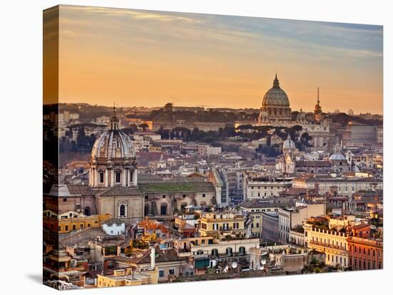 View from the Top of Vittoriano, Rome, Lazio, Italy, Europe-Francesco Iacobelli-Stretched Canvas