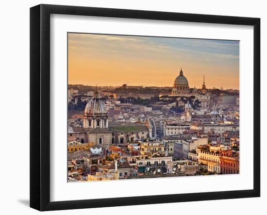 View from the Top of Vittoriano, Rome, Lazio, Italy, Europe-Francesco Iacobelli-Framed Photographic Print