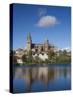 View from the Tormes River, Salamanca, Spain-Walter Bibikow-Stretched Canvas