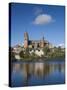 View from the Tormes River, Salamanca, Spain-Walter Bibikow-Stretched Canvas