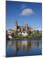 View from the Tormes River, Salamanca, Spain-Walter Bibikow-Mounted Premium Photographic Print