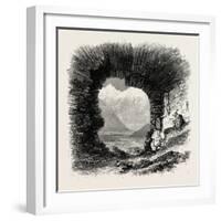 View from the Tower at Martigny, Martinach, Switzerland, the Passes of the Alps, 19th Century-null-Framed Giclee Print