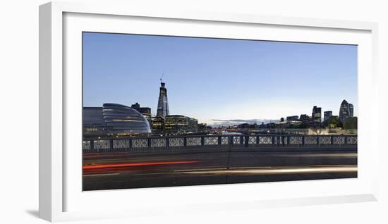 View from the Tower Bridge, More London, Office of the Greater London Authority-Axel Schmies-Framed Photographic Print