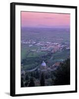 View from the Town at Sunset, Cortona, Tuscany, Italy, Europe-Patrick Dieudonne-Framed Photographic Print