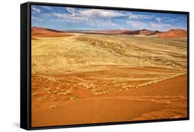 View from the Une 45 near Sossusvlei & Sesriem-photogallet-Framed Stretched Canvas