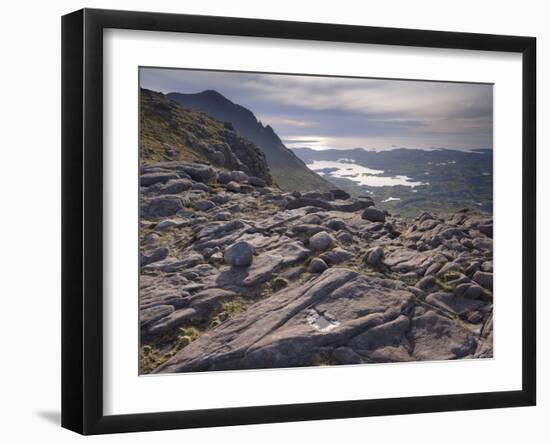 View from the Upper Slopes of Cul Mor, Assynt Swt, Sutherland, Highlands, Scotland, June 2011-Joe Cornish-Framed Photographic Print