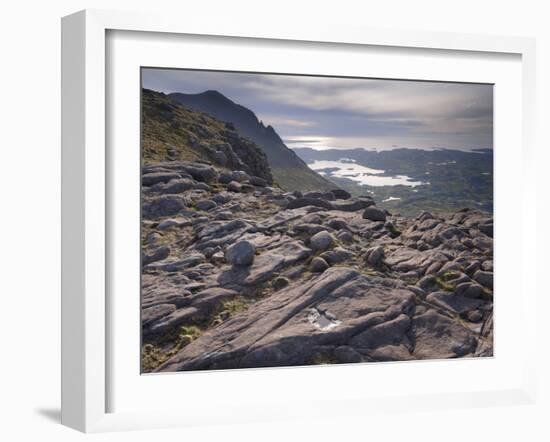 View from the Upper Slopes of Cul Mor, Assynt Swt, Sutherland, Highlands, Scotland, June 2011-Joe Cornish-Framed Photographic Print