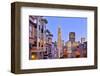 View from the Urban District of North Beach towards Transamerica Pyramid, San Francisco-null-Framed Premium Giclee Print