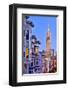 View from the Urban District of North Beach towards Transamerica Pyramid, San Francisco-null-Framed Premium Giclee Print