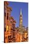 View from the Urban District of North Beach towards Transamerica Pyramid, San Francisco-null-Stretched Canvas