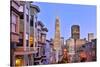 View from the Urban District of North Beach towards Transamerica Pyramid, San Francisco-null-Stretched Canvas