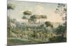 View from the Villa Melini of Rome, 1818/19-Johann Georg von Dillis-Mounted Giclee Print