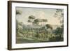View from the Villa Melini of Rome, 1818/19-Johann Georg von Dillis-Framed Giclee Print