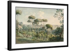 View from the Villa Melini of Rome, 1818/19-Johann Georg von Dillis-Framed Giclee Print