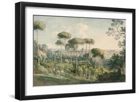 View from the Villa Melini of Rome, 1818/19-Johann Georg von Dillis-Framed Giclee Print