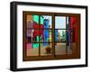 View from the Window at Burano Window,-Anna Siena-Framed Giclee Print